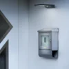 Aplique LED solar para exterior DOORLED de OSRAM, plateada, sensor IP44
