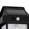 Aplique LED solar para exterior Filo, plástico, negro, IP44