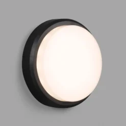 Aplique LED Tom XL, IK10, gris oscuro/blanco