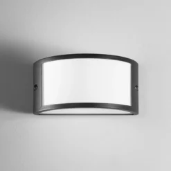 Aplique para exterior Austin, negra, ancho 25 cm, metal, IP54