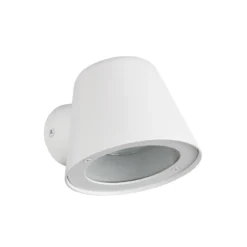 Aplique para exterior Beni, blanco mate, ancho 11 cm, metal