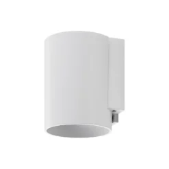 Aplique para exterior CAN, blanco, 1 luz, Ø 8 cm, IP65, metal, GU10