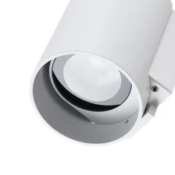 Aplique para exterior CAN, blanco, 1 luz, Ø 8 cm, IP65, metal, GU10
