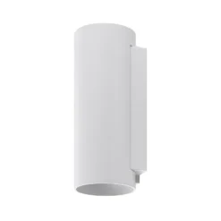 Aplique para exterior CAN, blanco, 2 luces, Ø 8 cm, IP65, metal, GU10