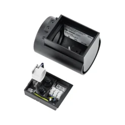 Aplique para exterior CAN, negro, 1 luz, Ø 8 cm IP65 metal GU10