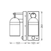 Aplique para exterior con sensor OSRAM ENDURA CLASSIC COWBELL, gris, IP65