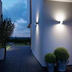 Aplique para exterior con sensor inteligente STEINEL L 830 SC, color antracita,