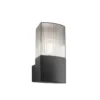 Aplique para exterior DARK, antracita/gris humo, acero inoxidable, con sensor