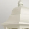 Aplique para exterior Deco Lane, color crema, farol, aluminio, IP44