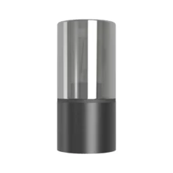 Aplique para exterior EGLO CROPANI, negro/gris, 20 cm, 1 x E27, IP54