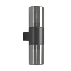 Aplique para exterior EGLO CROPANI, negro/gris, 34 cm, 2 x E27, IP54