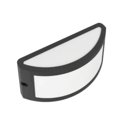 Aplique para exterior EGLO POGGIARELLO, negro, de 22 cm de diámetro, IP54