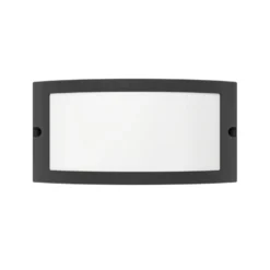 Aplique para exterior EGLO POGGIARELLO, negro, de 22 cm de diámetro, IP54