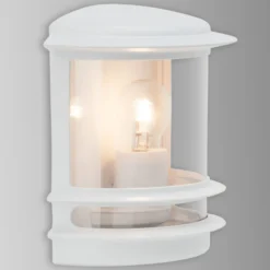 Aplique para exterior Hollywood elegante, blanco