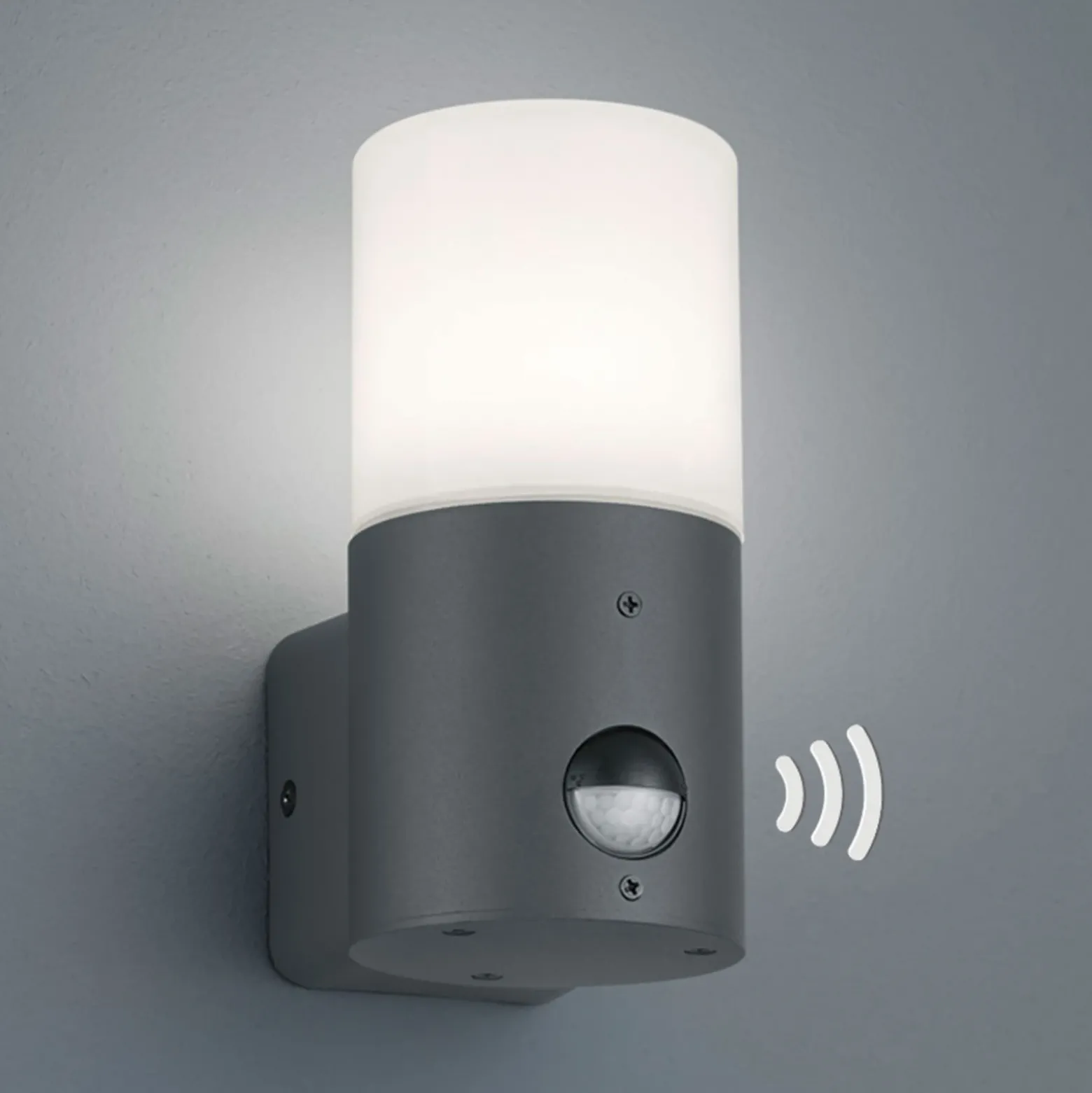 Aplique para exterior Hoosic, sensor de movimiento
