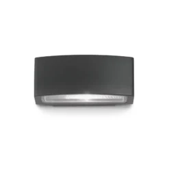Aplique para exterior Ideal Lux Andromeda negro, ancho 22 cm aluminio