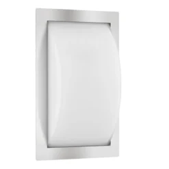 Aplique para exterior Ivett E27 acero inoxidable con detector de movimiento