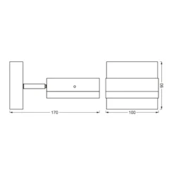 Aplique para exterior LEDVANCE Endura Classic Spot Square