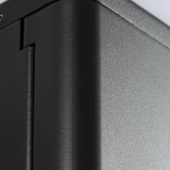 Aplique para exterior Lindby Teyon, con enchufe, negro, IP44 G9