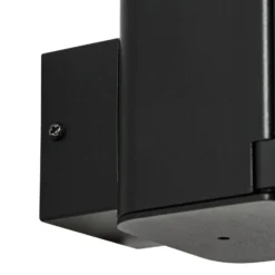 Aplique para exterior Lindby Teyon, con enchufe, negro, IP44 G9