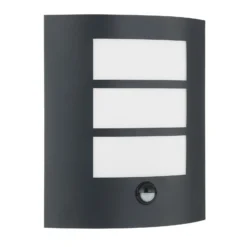 Aplique para exterior Lindby Vimal, sensor, E27, 26 cm, aluminio