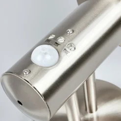 Aplique para exterior Lindby «Nada», acero inoxidable, cristal, sensor, E27