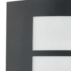 Aplique para exterior Lindby Vimal, E27, 26 cm, negro, aluminio