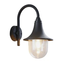 Aplique para exterior Lindby Nalevi, 41 cm, resistente al agua salada, E27, IP44