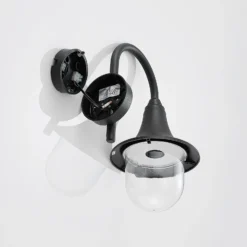 Aplique para exterior Lindby Nalevi, 41 cm, resistente al agua salada, E27, IP44