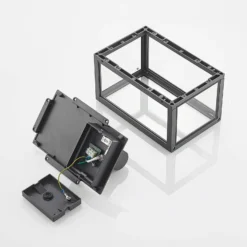 Aplique para exterior Lindby Giavanna, 28 cm, antracita, IP44, E27