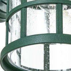 Aplique para exterior Lindby Ankea, verde, altura 37 cm, IP23, E27