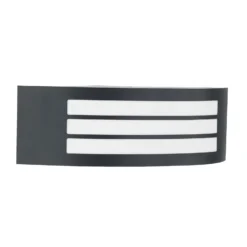 Aplique para exterior Lindby Vimal, E27, 32 cm, negro, aluminio