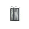 Aplique para exterior Lindby Peldar, antracita/estriada, 26 cm