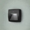 Aplique para exterior Lorenza negro/claro 15 cm, R7S CCT resina sintética