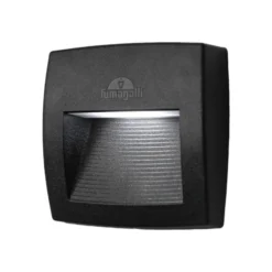 Aplique para exterior Lorenza negro/claro 15 cm, R7S CCT resina sintética