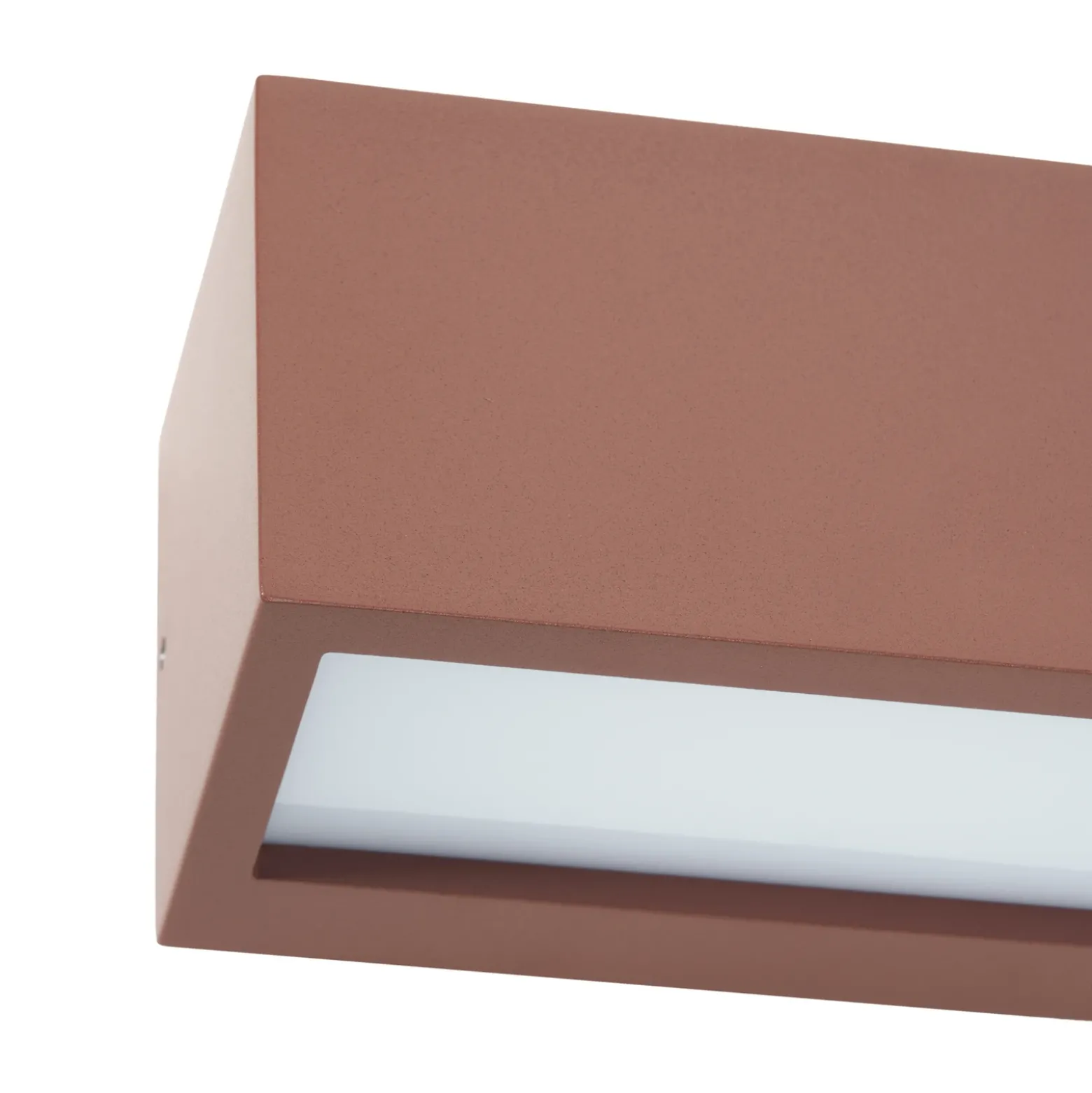 Aplique para exterior Lucande Bente, color óxido, ancho 25 cm, IP54