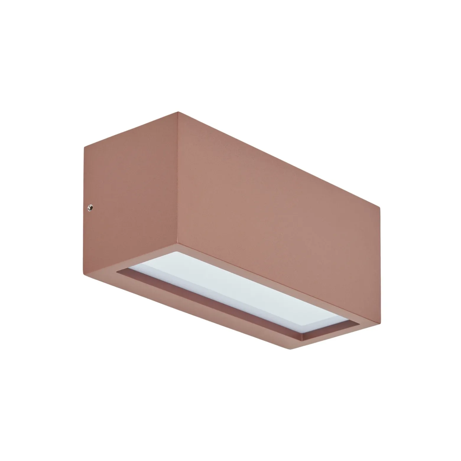 Aplique para exterior Lucande Bente, color óxido, ancho 25 cm, IP54