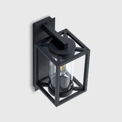 Aplique para exterior Lucande Ferda, juego de 2, antracita, IP44