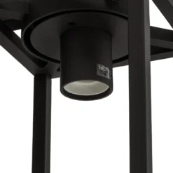 Aplique para exterior Lucande Ferda, sensor, portalámpara inferior antracita