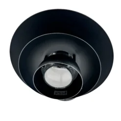 Aplique para exterior Morph de Dyberg Larsen, Ø 24 cm, negra, metal