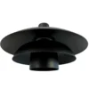 Aplique para exterior Morph de Dyberg Larsen, Ø 30 cm, negra, metal