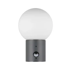 Aplique para exterior Mures, antracita, altura 28 cm, metal, sensor