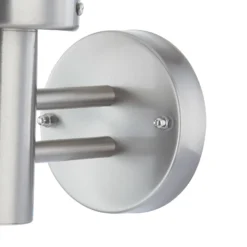 Aplique para exterior Nada de Lindby, acero inoxidable, cristal, 32 cm de