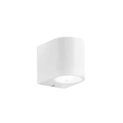 Aplique para exterior ONE, blanca, altura 8 cm, metal, IP54