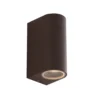 Aplique para exterior One, color bronce, altura 13 cm, IP54, 2 luces.