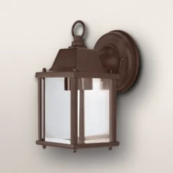Aplique para exterior OSRAM ENDURA CLASSIC LANTERN, 23 cm, color óxido, IP43