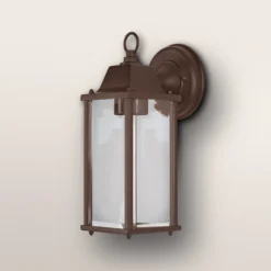 Aplique para exterior OSRAM ENDURA CLASSIC LANTERN, 29 cm, color óxido, IP43
