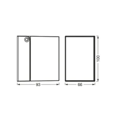 Aplique para exterior OSRAM ENDURA CLASSIC CUBE negro metal IP44