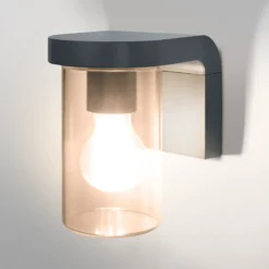 Aplique para exterior OSRAM ENDURA CLASSIC CASCADE, cristal ámbar IP44