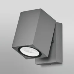 Aplique para exterior OSRAM ENDURA CLASSIC CUBE, metal plateado IP44
